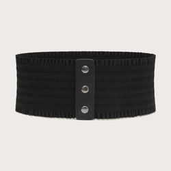 New, Snap Button Wide Belt, Width: 3.9 Inch, Length: 25.6 Inch