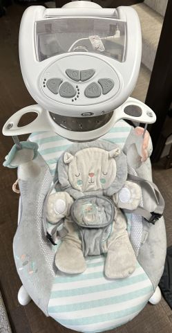 Ingenuity InLighten 6-Speed Foldable Baby Swing with Light Up Mobile