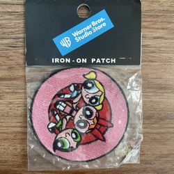 Vintage Powerpuff Girls Iron-On Patch Warner Bros Studio Store