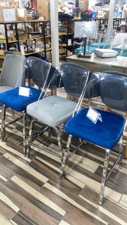 Velvet dining chairs