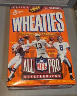 Collectible NFL All Pro Signed Wheaties Cereal Box