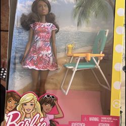 Barbie  beach with chair