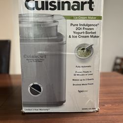 Cuisinart Pure Indulgence Ice Cream-Frozen Yogurt & Sorbet Maker