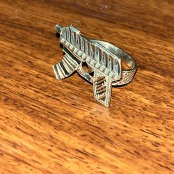 10k Solid Draco Ring 