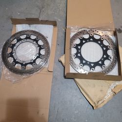 2007-2008 Yamaha YZFR1 YZF R1 Front Brake Rotor Discs Is Good Used