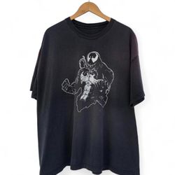 Vintage Black Faded Venom TShirt