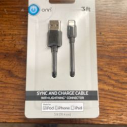 3ft Apple Charge Cable With Lightning Connecter