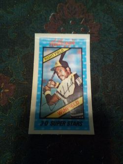 Vintage 1980 Kellogg's baseball David mark Winfield /3-d super stars card #32