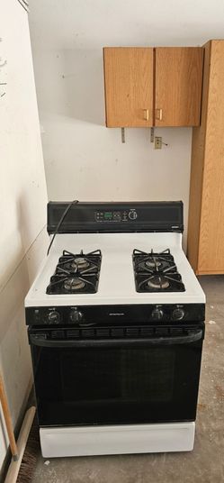 Hotpoint Gas Range Stove White and Black