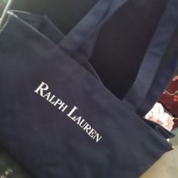 Ralph Lauren Navy Blue Colored Tote Bag In Great Condition 
