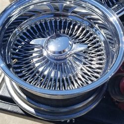 Spoke Rims 14x7s With Adapters And Knock Offs