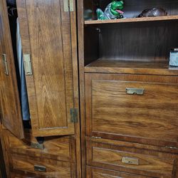 Wood Cabinet And Dresser