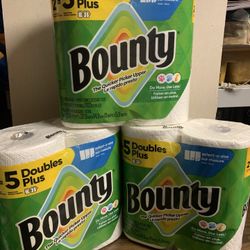 3/$15 Bounty Paper Towels (Bundle )