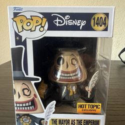EXCLUSIVE Mayor as Emperor Tarot Card Funko Pop #1404 Nightmare Christmas Disney