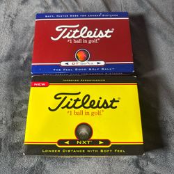 Titleist golf balls 2 new boxes