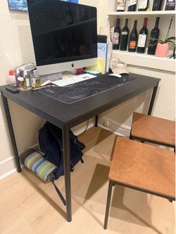 IKEA SANDSBERG Table and Four BUSLATT Chairs