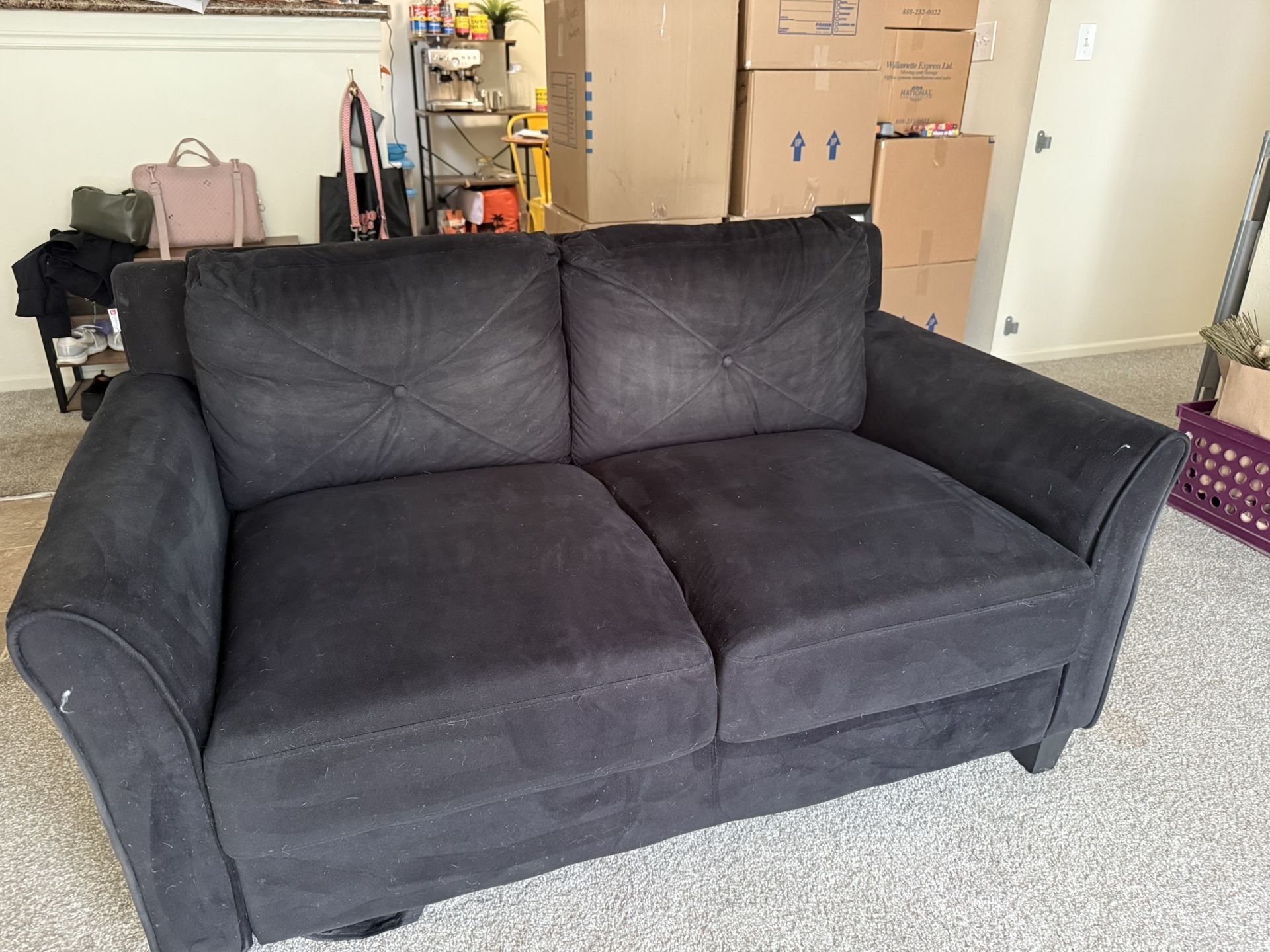Free Black Loveseat