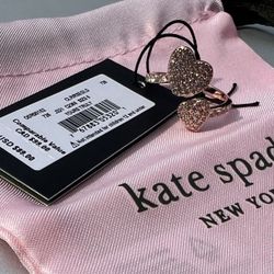 NWT Kate Spade “Yours Truly” Paved Heart Ring Size 6