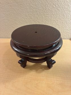 Small Circular Wooden Stand