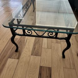 Beveled Glass Coffee Table Antique