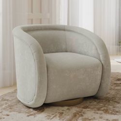Henredon Aspen Hill Fabric Swivel Chair New Scratch and Dent