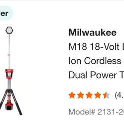 Brand New Milwaukee M18 Tower Light Still In Unopened Box. $150