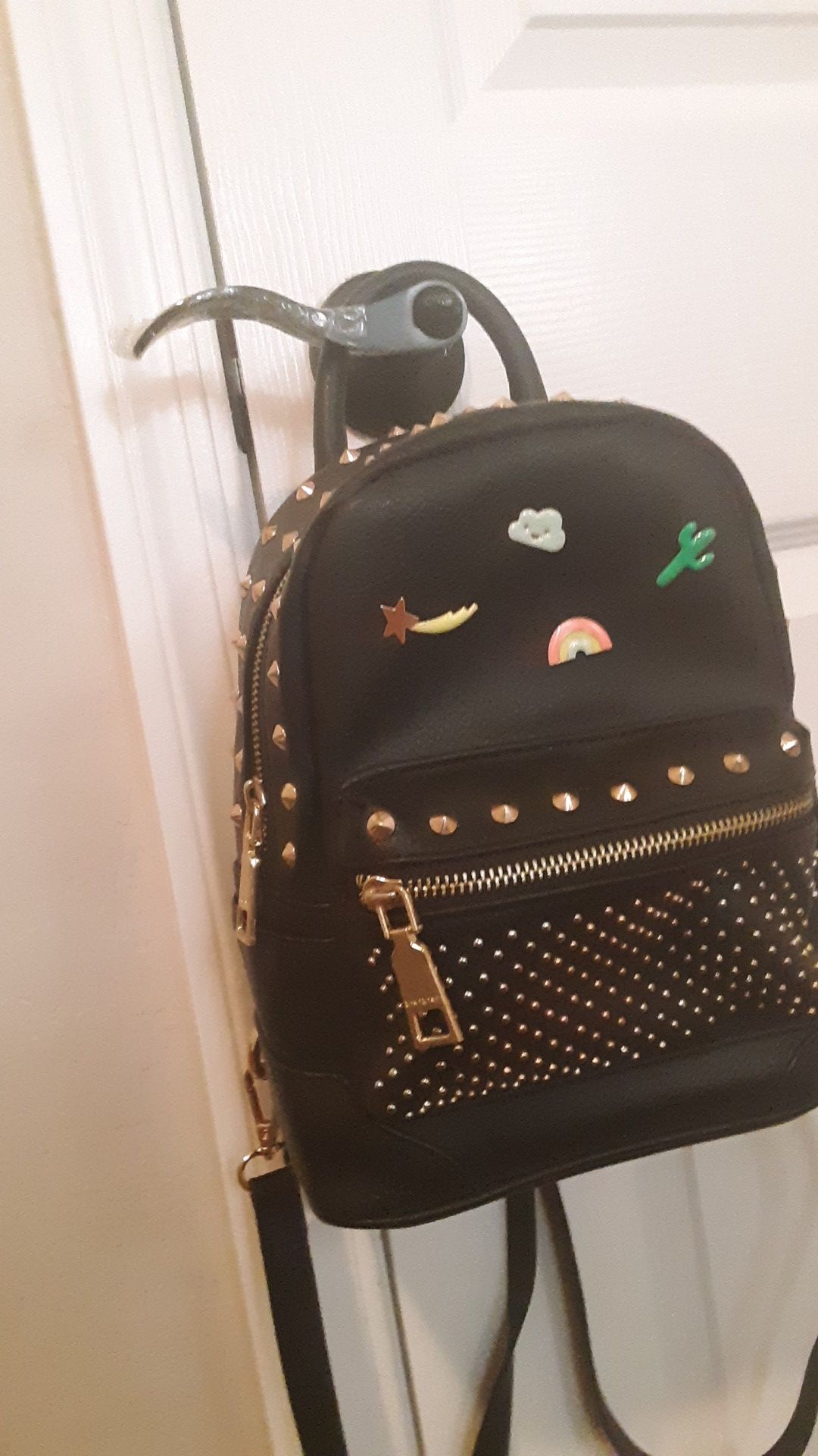 Studded small backpack
