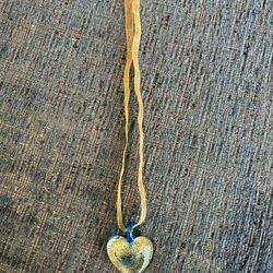 Glass Heart Necklace 