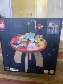 Wooden Baby Toddler Play Center 