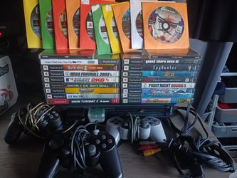 PlayStation 2 Phat Console with games. (OPEN TO OFFERS)
