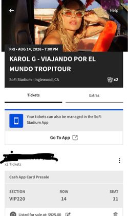Karol G Tickets