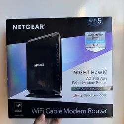 NETGEAR Nighthawk AC1900 WiFi Cable Modem Router (Model C7000)
