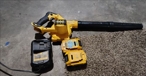 DeWalt Cordless Leaf Blower with Batteries and Charger