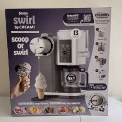Ninja swirl by cream scoop or swirl 13oz soft serve ice cream maker touch program floor model