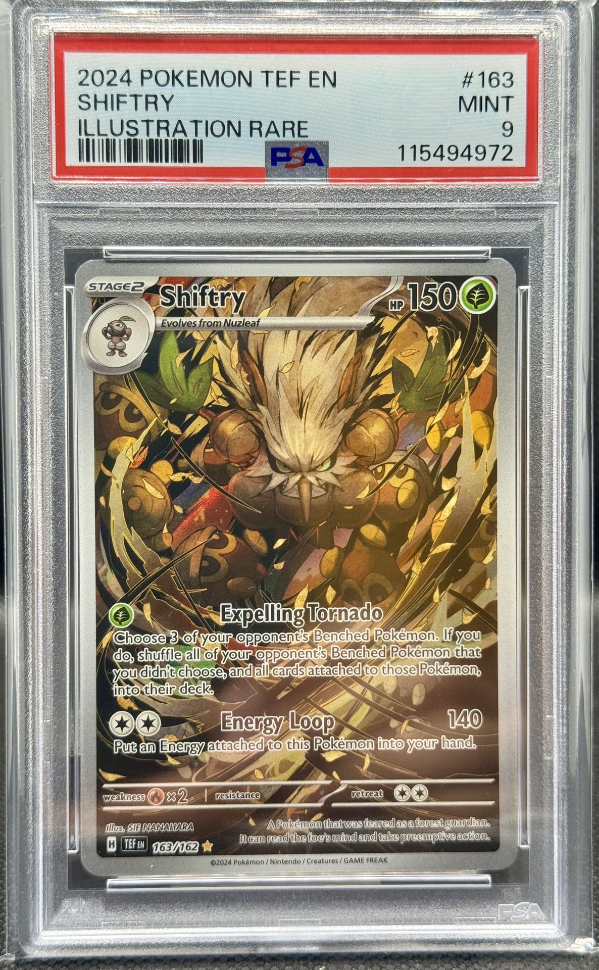 Shiftry 163 PSA 9