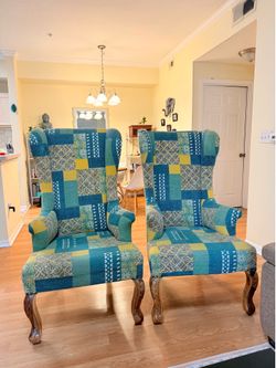 Move Out Sale - Beautiful wing chairs( Set of 2)