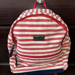 Striped Red/White Tommy Hilfiger Backpack