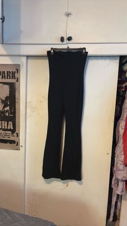 Black flared one piece