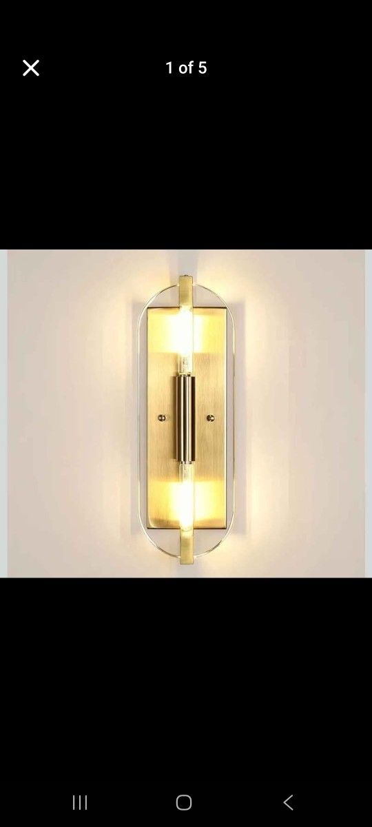 2 Light Crystal Bathroom Wall Sconce Modern Concise Style Wall Light Fixture,Oval Crystal black