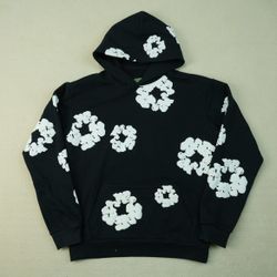 Black And White Denim Tears Hoodie