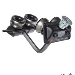 CM 632 Series Rolled Steel Close Radius Manual Plain Trolley with Hook Mounted, (contact info removed) lbs Capacity, 7" Minimum Radius Curve