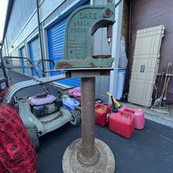 DAKE No 0 Arbor Press With Stand
