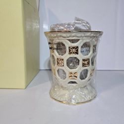 Lenox Florentine & Pearl Octagonal Votive Candleholder Porcelain Home Decor
