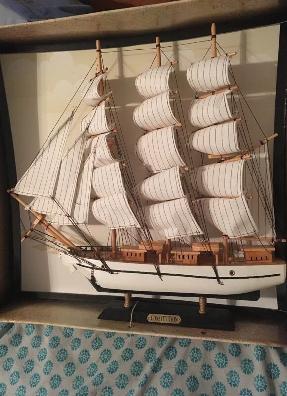Wooden sailboat