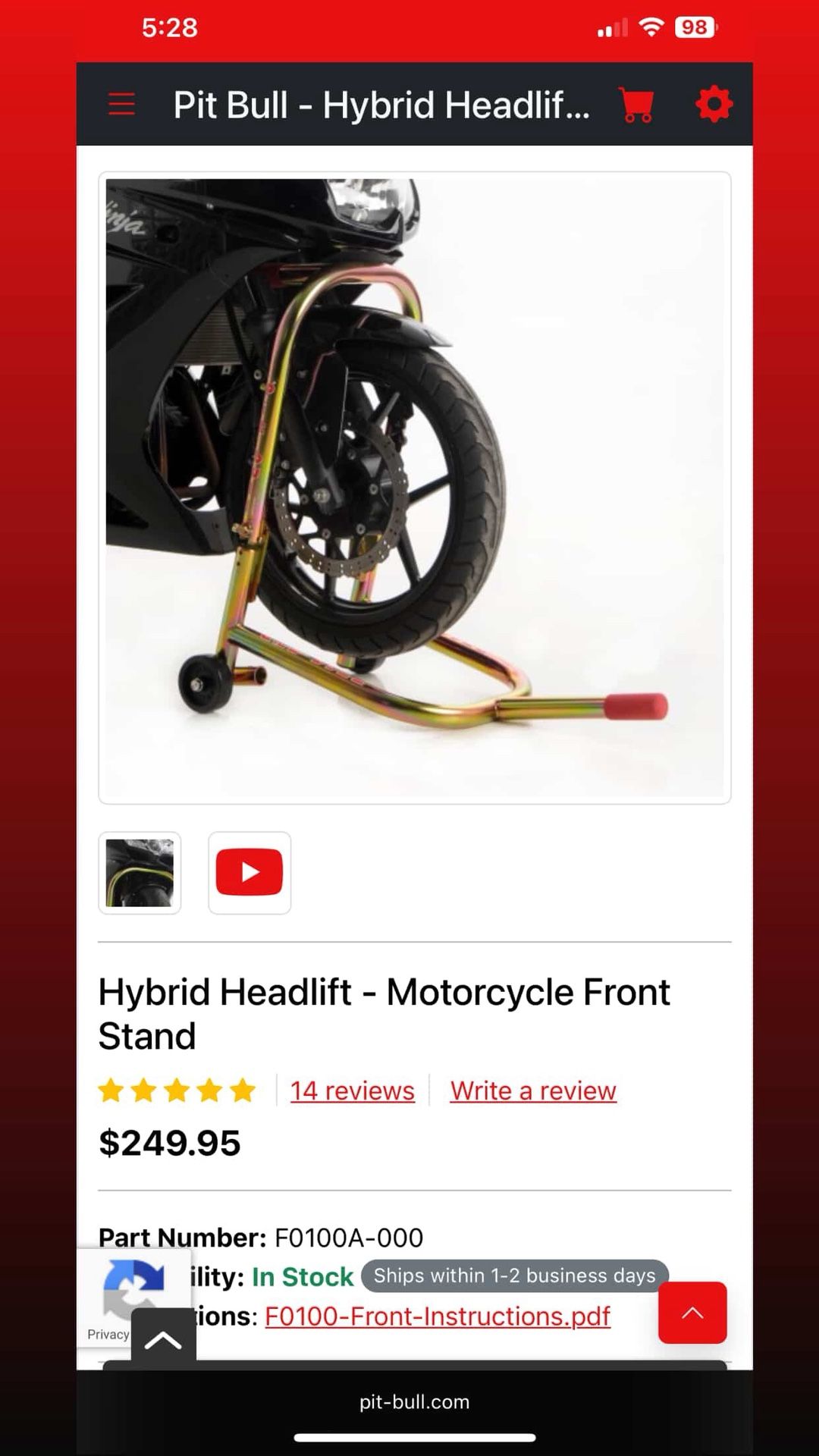Motorcycle Stand