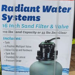 Radiant Sand Filter W/Valve (New Unopened )