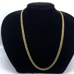 $1775 Yellow Gold Hollow Cuban Chain