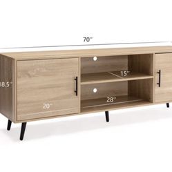 Mid Century Modern TV Stand - 70" for 75" TV