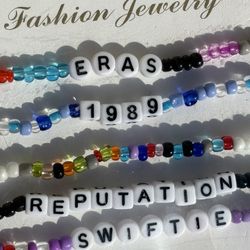 5 pc taylor swift friendship bracelets / eras , 1989 etc