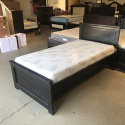 Twin Bed And Memory Foam Mattress 